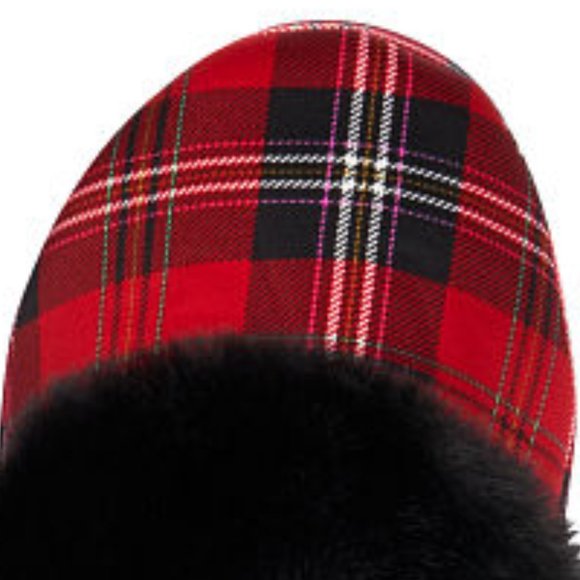 VS Signature Satin Slippers Plaid NWT Victoria's Secret Great Gift Idea NWT Warm - Picture 6 of 8